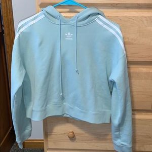 Cropped Mint Adidas Hoodie